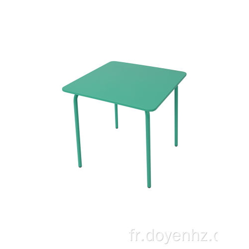 Table pliable carrée en métal de 48 cm pour enfants